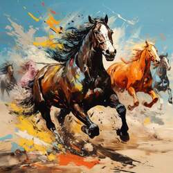 Running horse